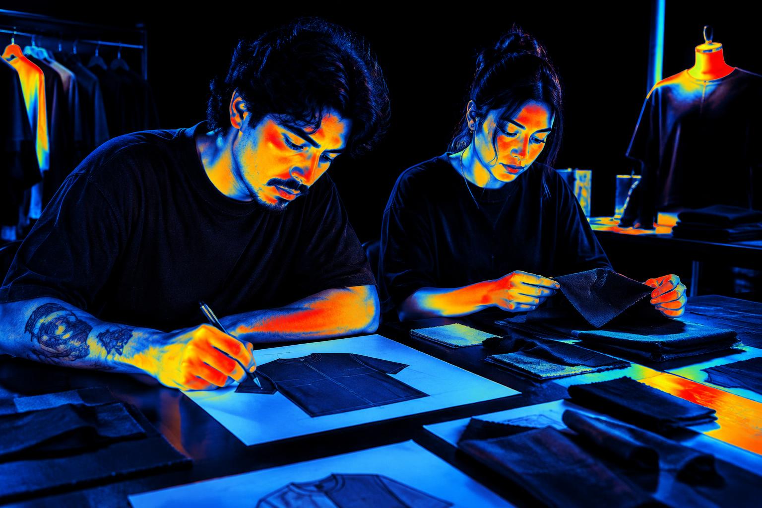 Equipo creativo de Reborn Sup trabajando en el estudio